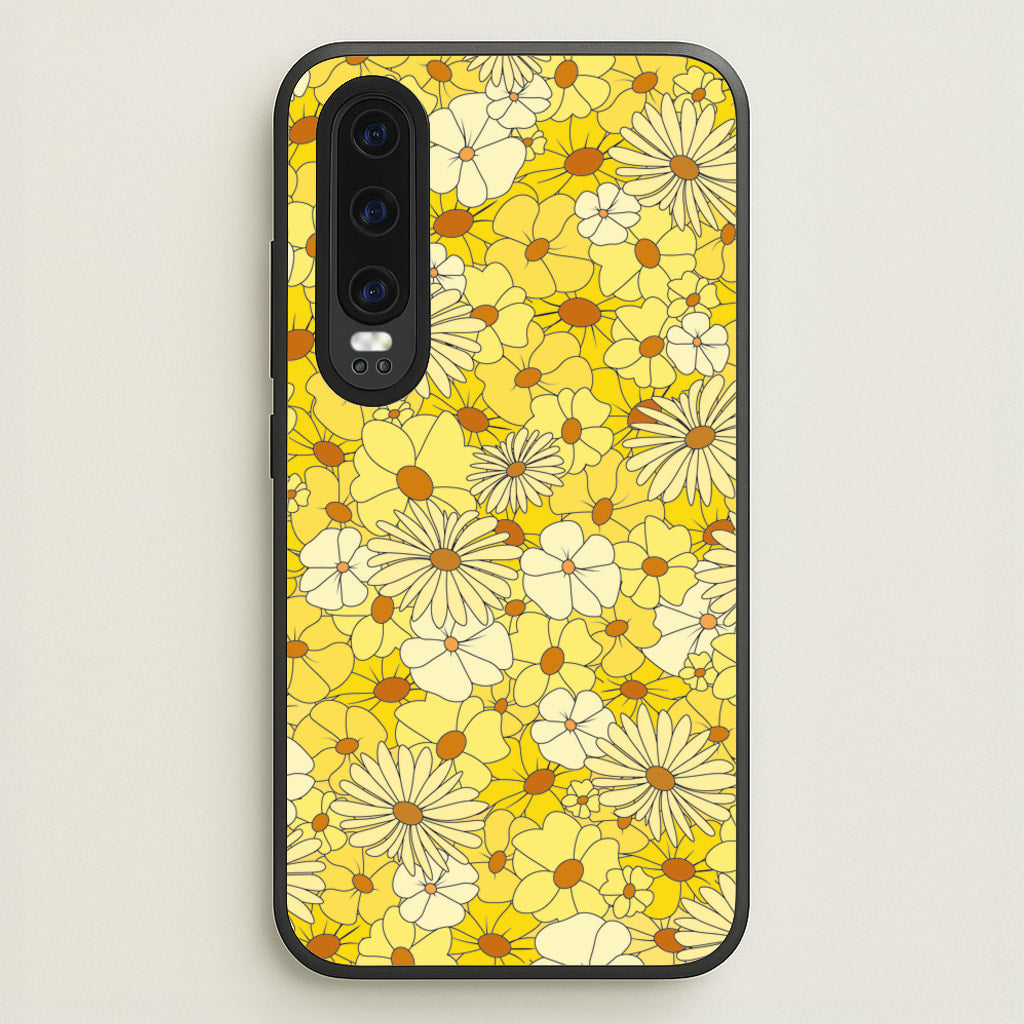 Yellow Flower Pattern - Mothers Day - Mother's Day Phone Case for Huawei P30