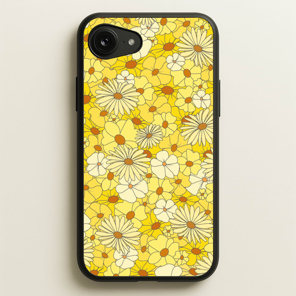 Yellow Flower Pattern - Mothers Day - Mother's Day Phone Case for iPhone 16e