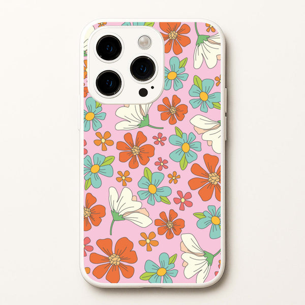Pink Flower Pattern - Mothers Day - Mother's Day Phone Case for iPhone 14 Pro Max