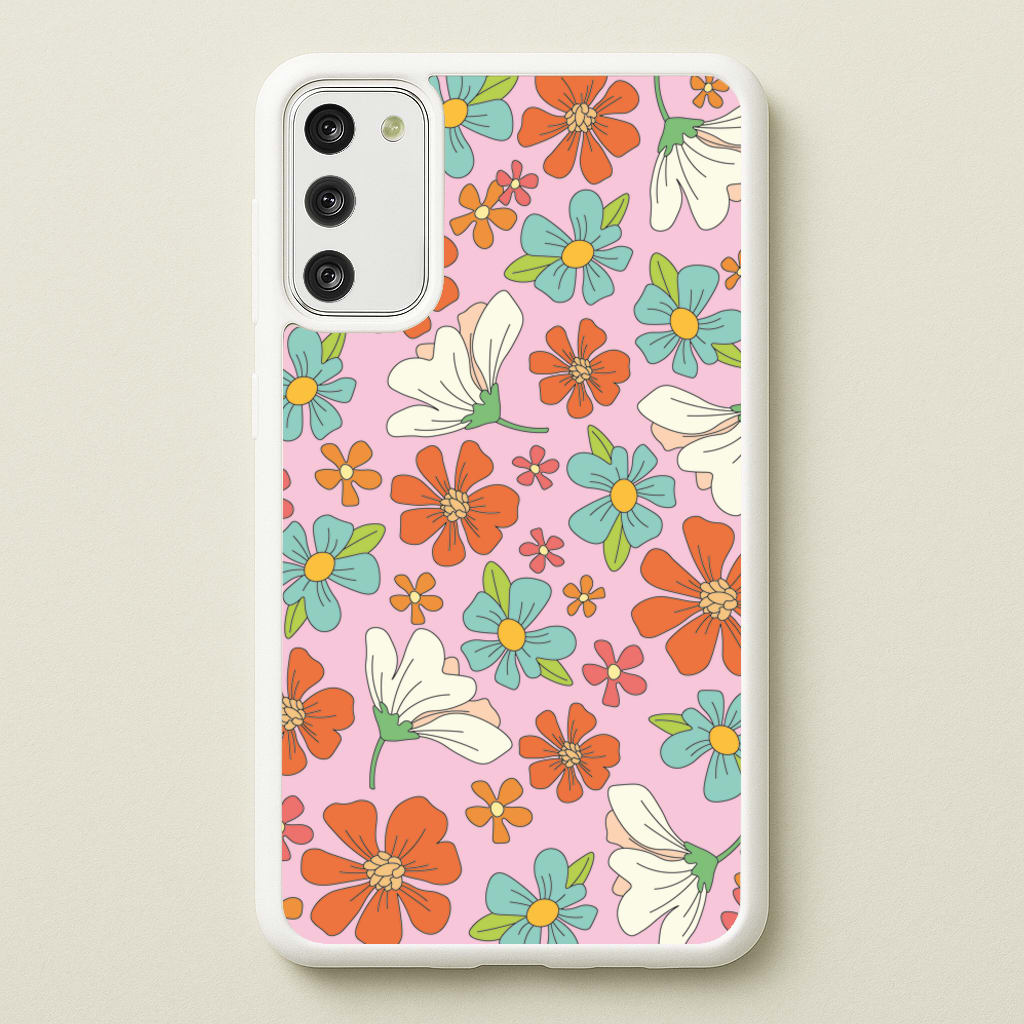 Pink Flower Pattern - Mothers Day - Mother's Day Phone Case for Galaxy S20FE