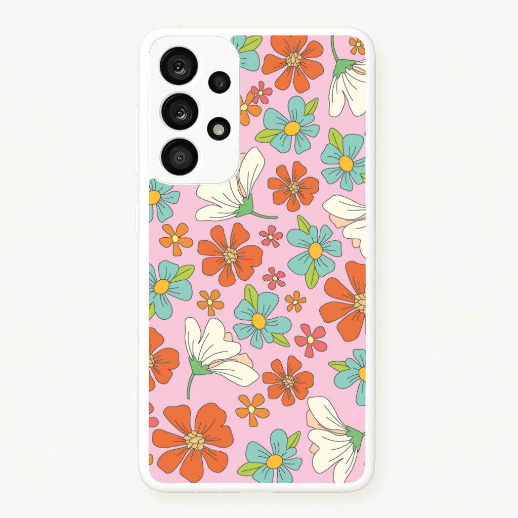 Pink Flower Pattern - Mothers Day - Mother's Day Phone Case for Galaxy A33