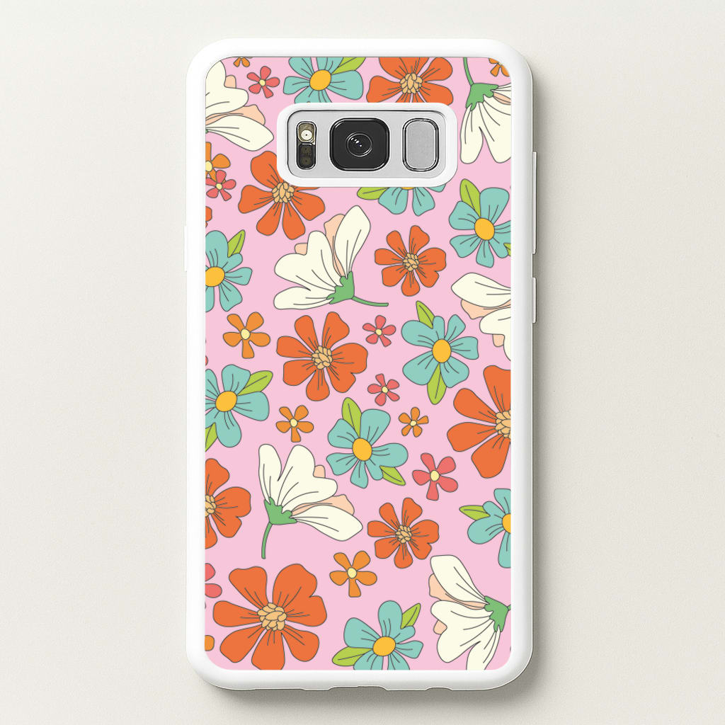 Pink Flower Pattern - Mothers Day - Mother's Day Phone Case for Galaxy S8