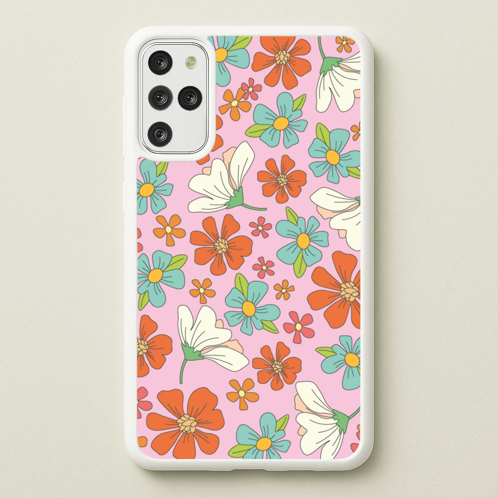 Pink Flower Pattern - Mothers Day - Mother's Day Phone Case for Galaxy S20 Plus