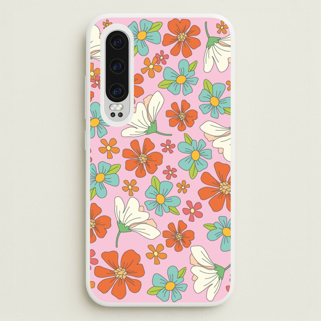 Pink Flower Pattern - Mothers Day - Mother's Day Phone Case for Huawei P30