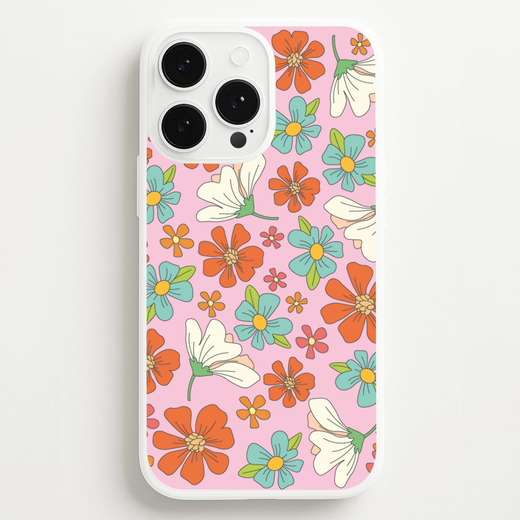 Pink Flower Pattern - Mothers Day - Mother's Day Phone Case for iPhone 13 Pro Max