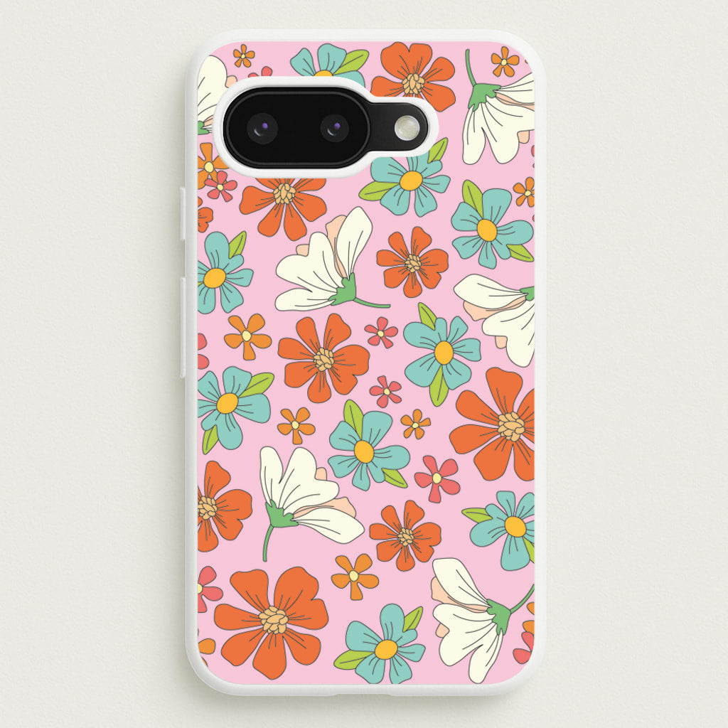 Pink Flower Pattern - Mothers Day - Mother's Day Phone Case for Google Pixel 9a