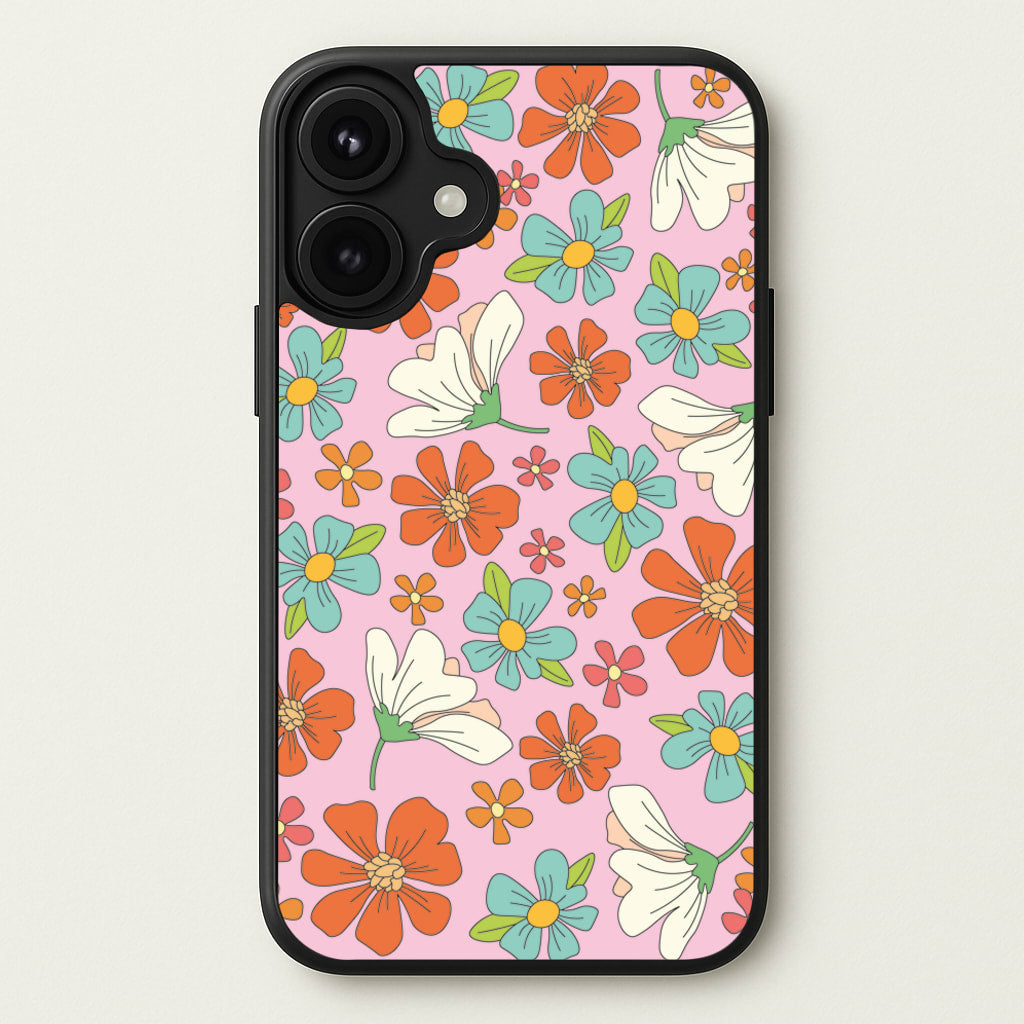 Pink Flower Pattern - Mothers Day Phone Case for iPhone 17