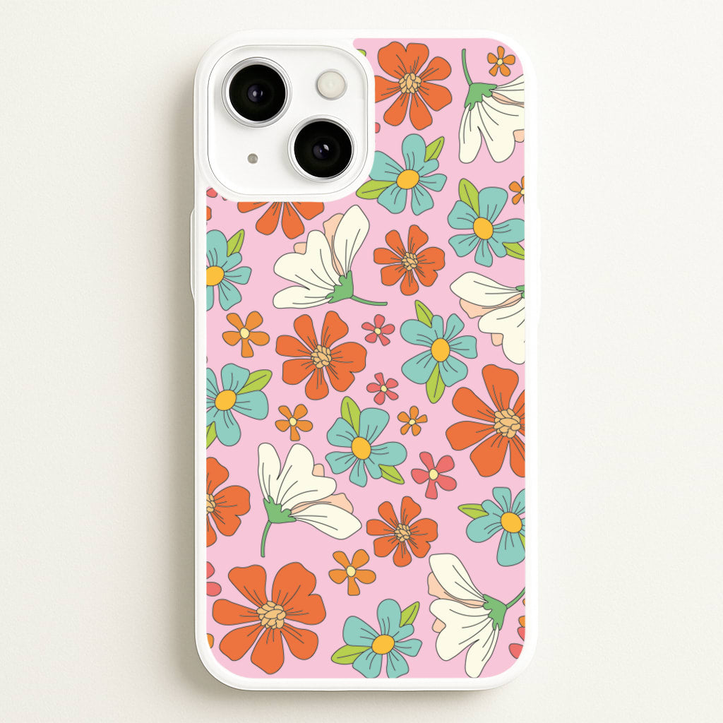 Pink Flower Pattern - Mothers Day - Mother's Day Phone Case for iPhone 13