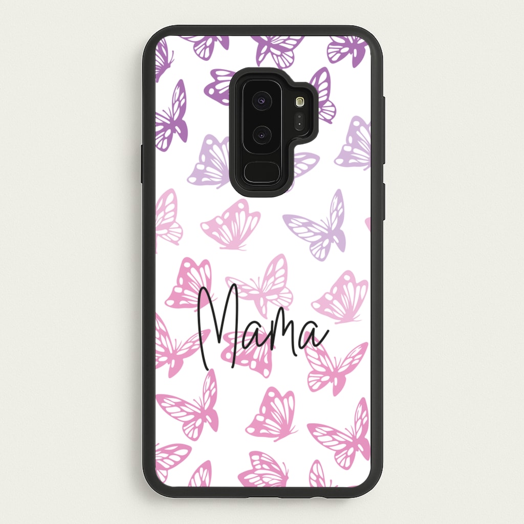 Mama Butterflies - Mother's Day - Mother's Day Phone Case for Galaxy S9 Plus