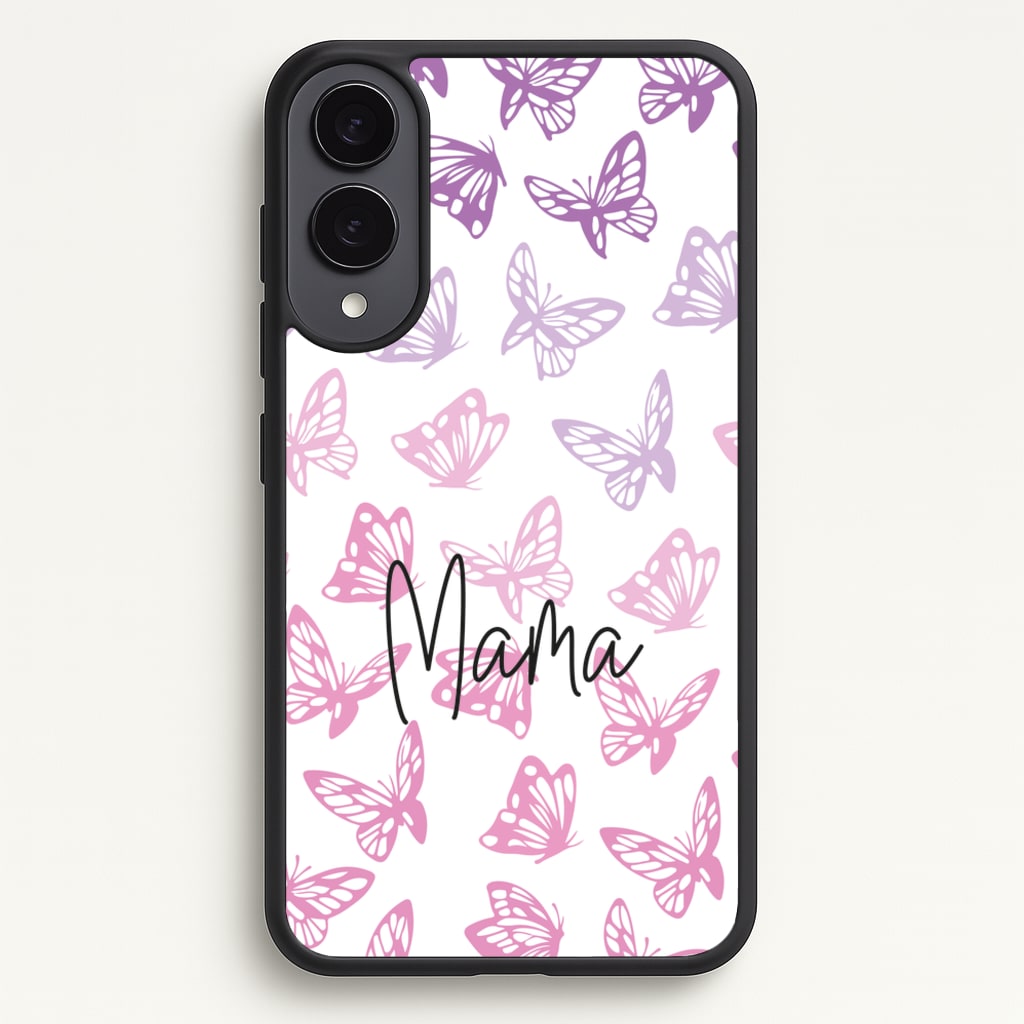 Mama Butterflies - Mother's Day - Mother's Day Phone Case for Galaxy S25 Edge