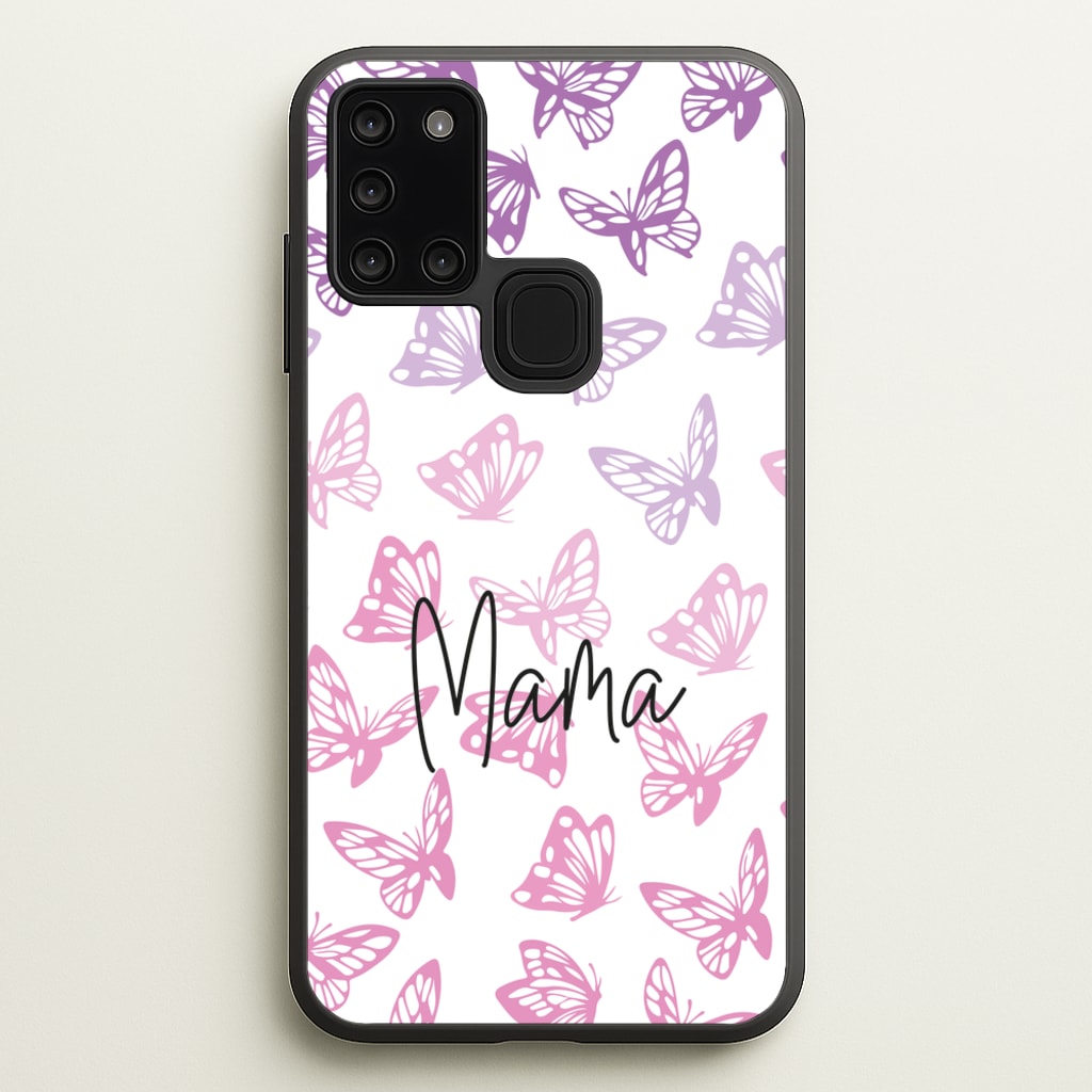 Mama Butterflies - Mother's Day - Mother's Day Phone Case for Galaxy A21s
