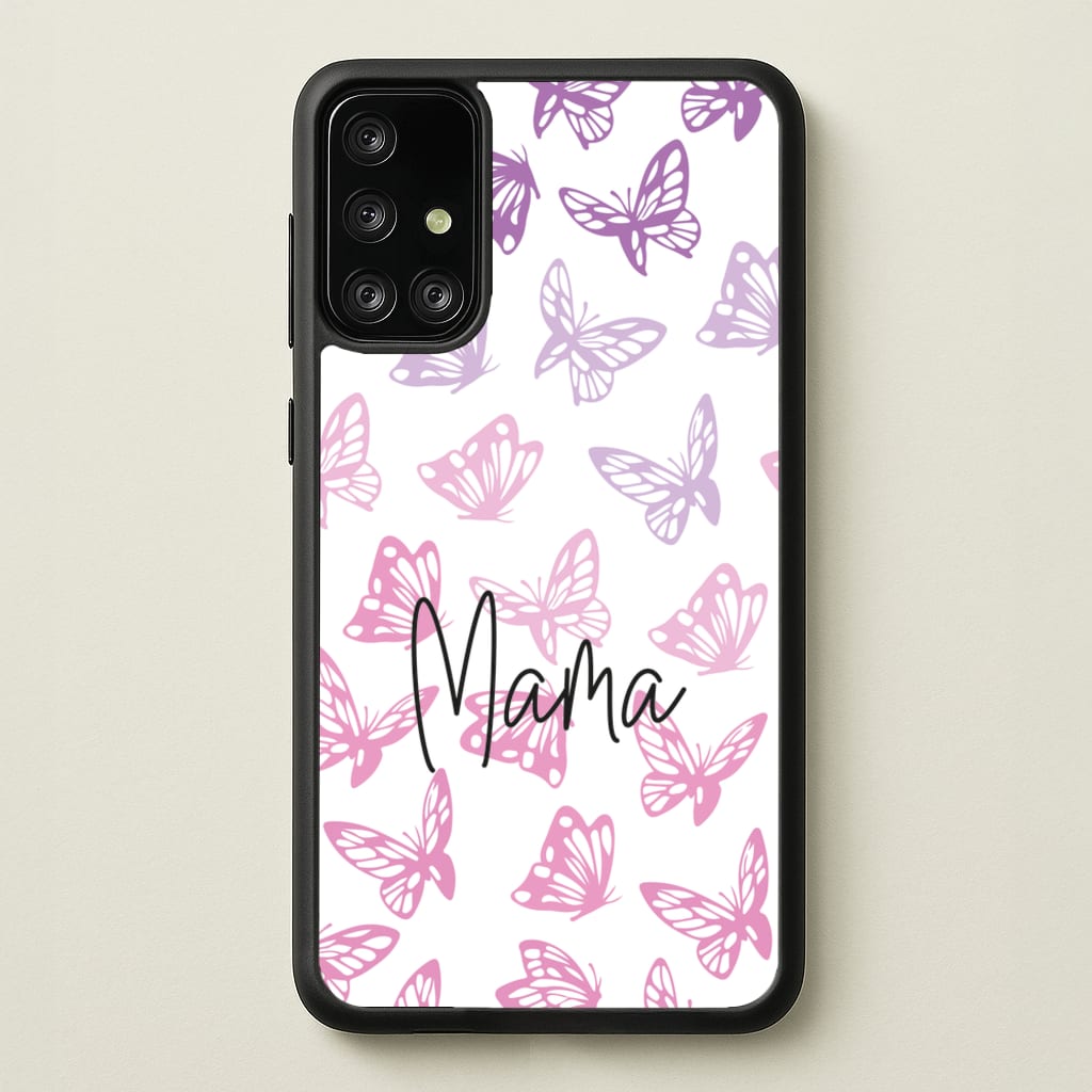 Mama Butterflies - Mother's Day - Mother's Day Phone Case for Galaxy A71