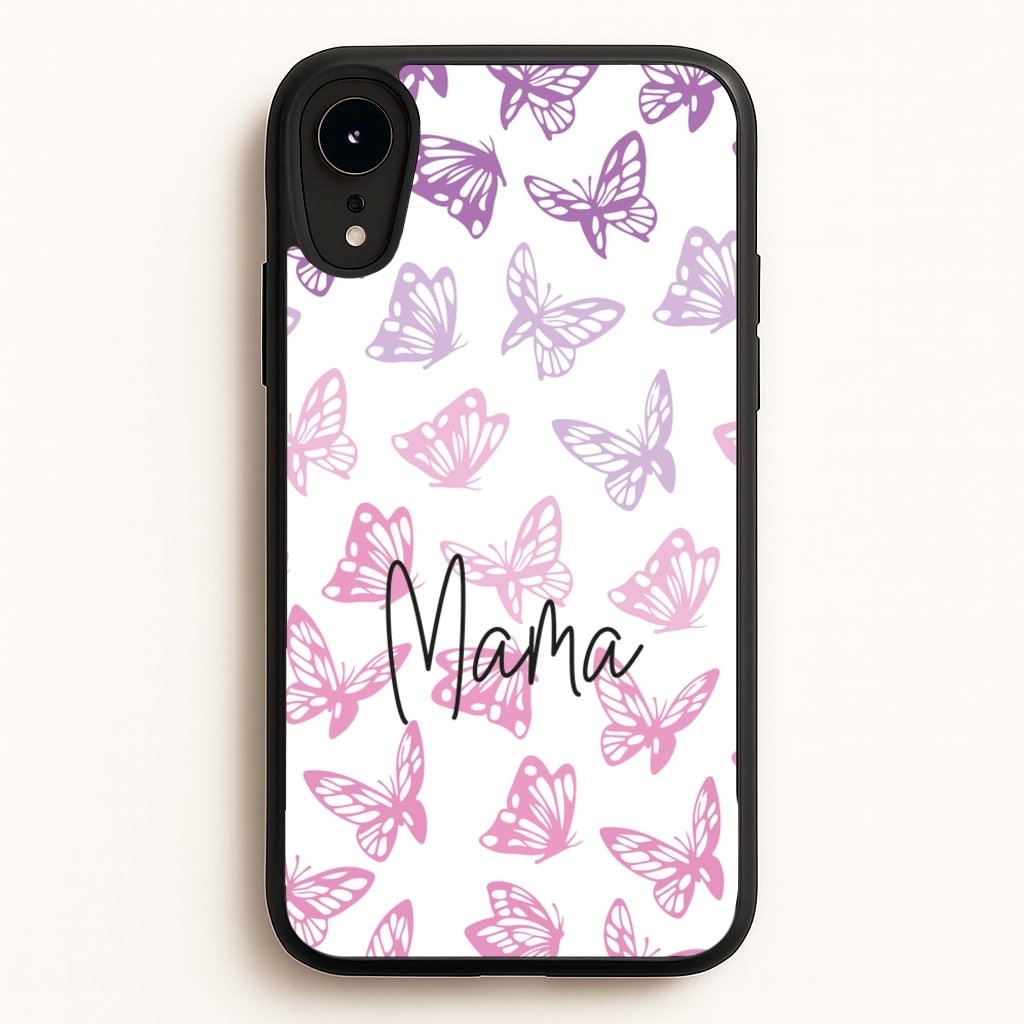 Mama Butterflies - Mother's Day - Mother's Day Phone Case for iPhone XR