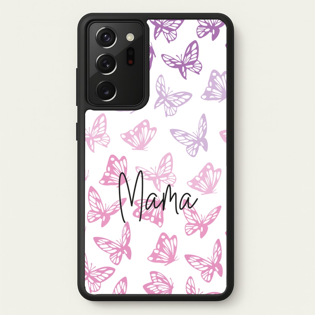 Mama Butterflies - Mother's Day - Mother's Day Phone Case for Galaxy Note 20 Ultra