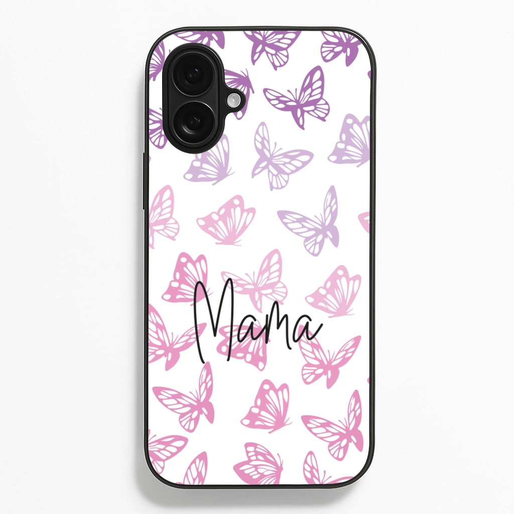 Mama Butterflies - Mother's Day - Mother's Day Phone Case for iPhone 16 Plus