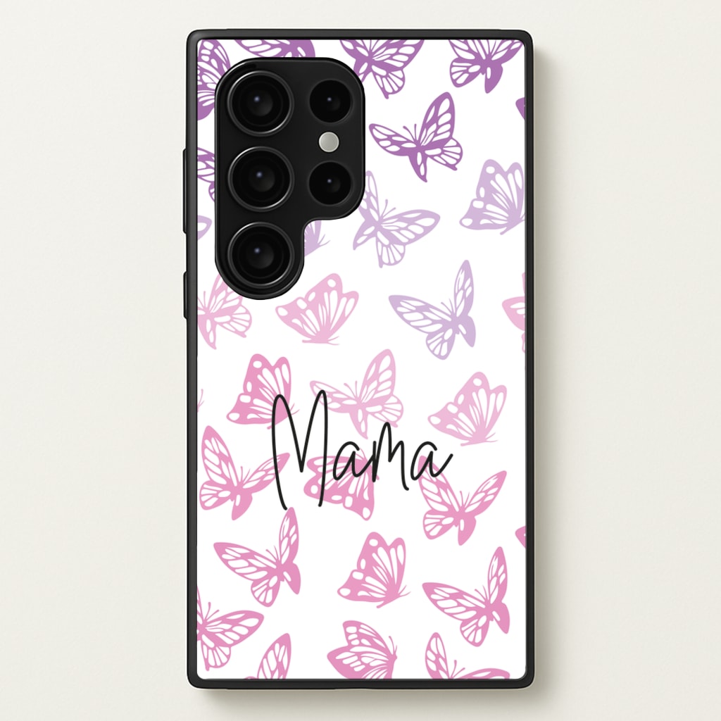 Mama Butterflies - Mother's Day - Mother's Day Phone Case for Galaxy S24 Ultra