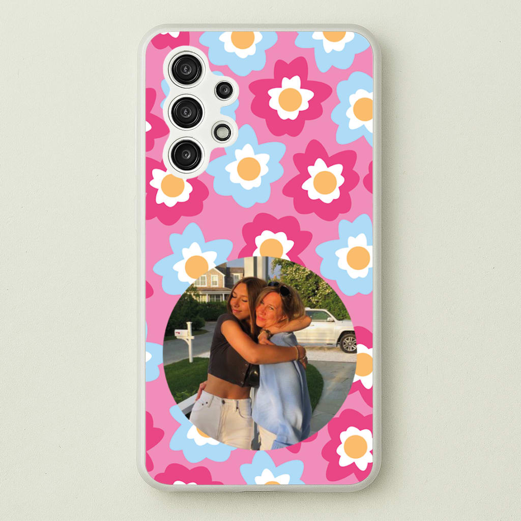 Pink And Blue Flower Pattern - Personalised Mother's Day - Mother's Day Phone Case for Galaxy A13