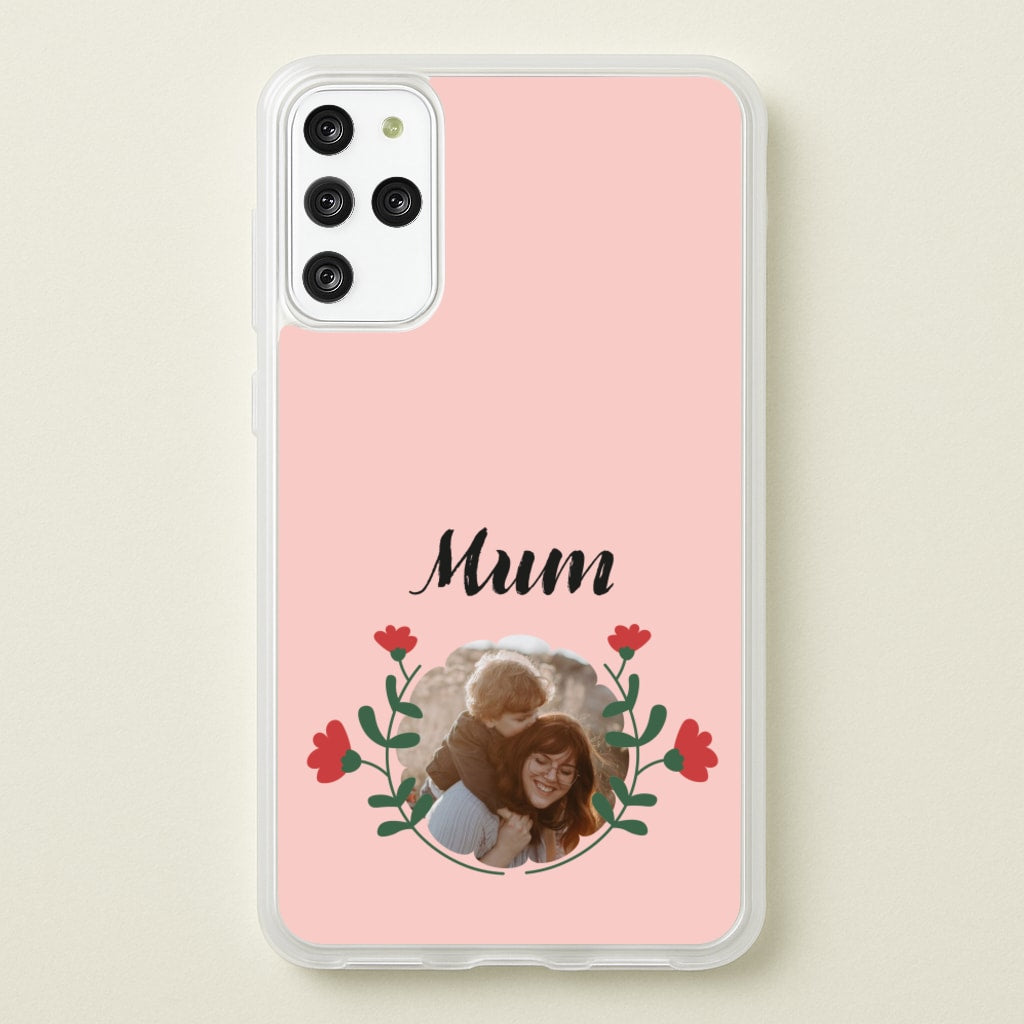 Mum Red Flowers - Personalised Mother's Day - Mother's Day Phone Case for Galaxy S20 Plus