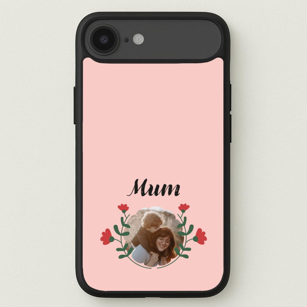Mum Red Flowers - Personalised Mother's Day Phone Case for iPhone 17 Air