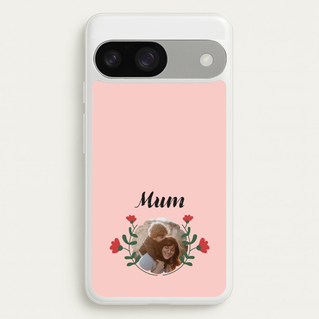 Mum Red Flowers - Personalised Mother's Day - Mother's Day Phone Case for Google Pixel 9 / 9 Pro