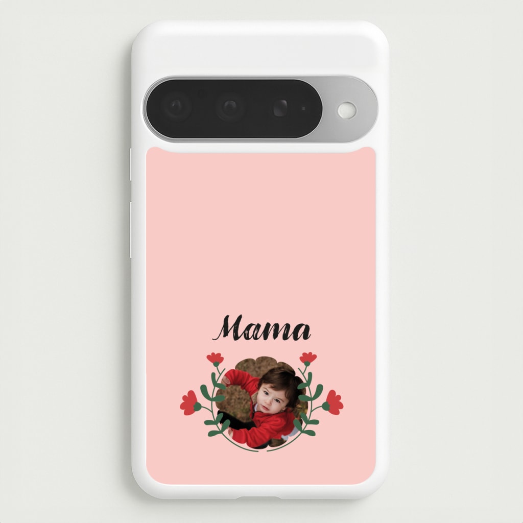 Mama Red Flowers - Personalised Mother's Day Phone Case for Google Pixel 10 Pro XL