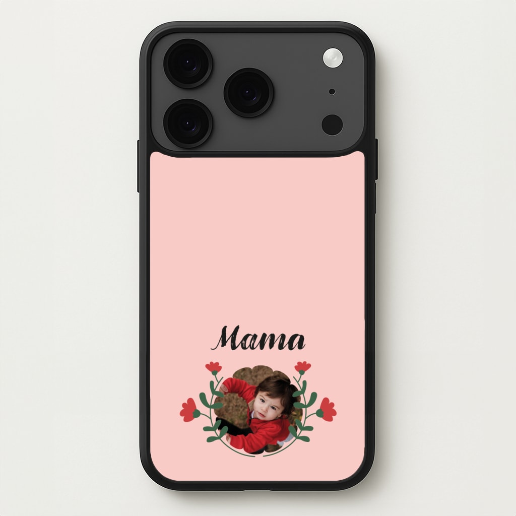 Mama Red Flowers - Personalised Mother's Day Phone Case for iPhone 17 Pro
