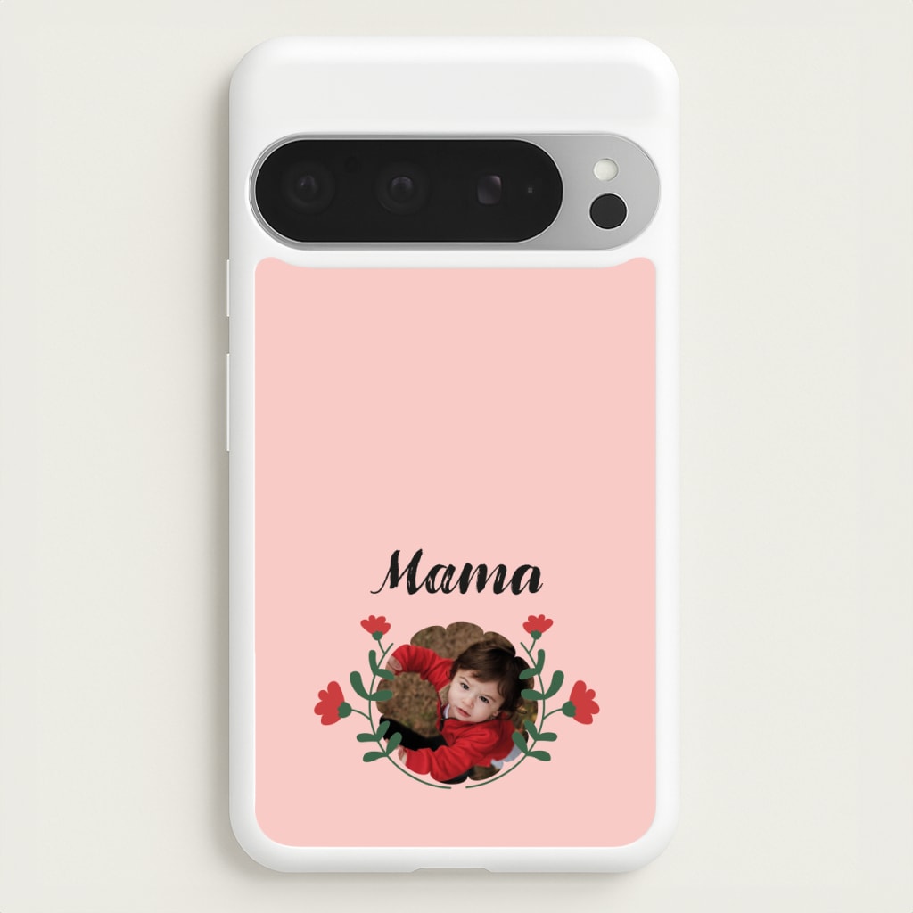 Mama Red Flowers - Personalised Mother's Day - Mother's Day Phone Case for Google Pixel 9 Pro XL