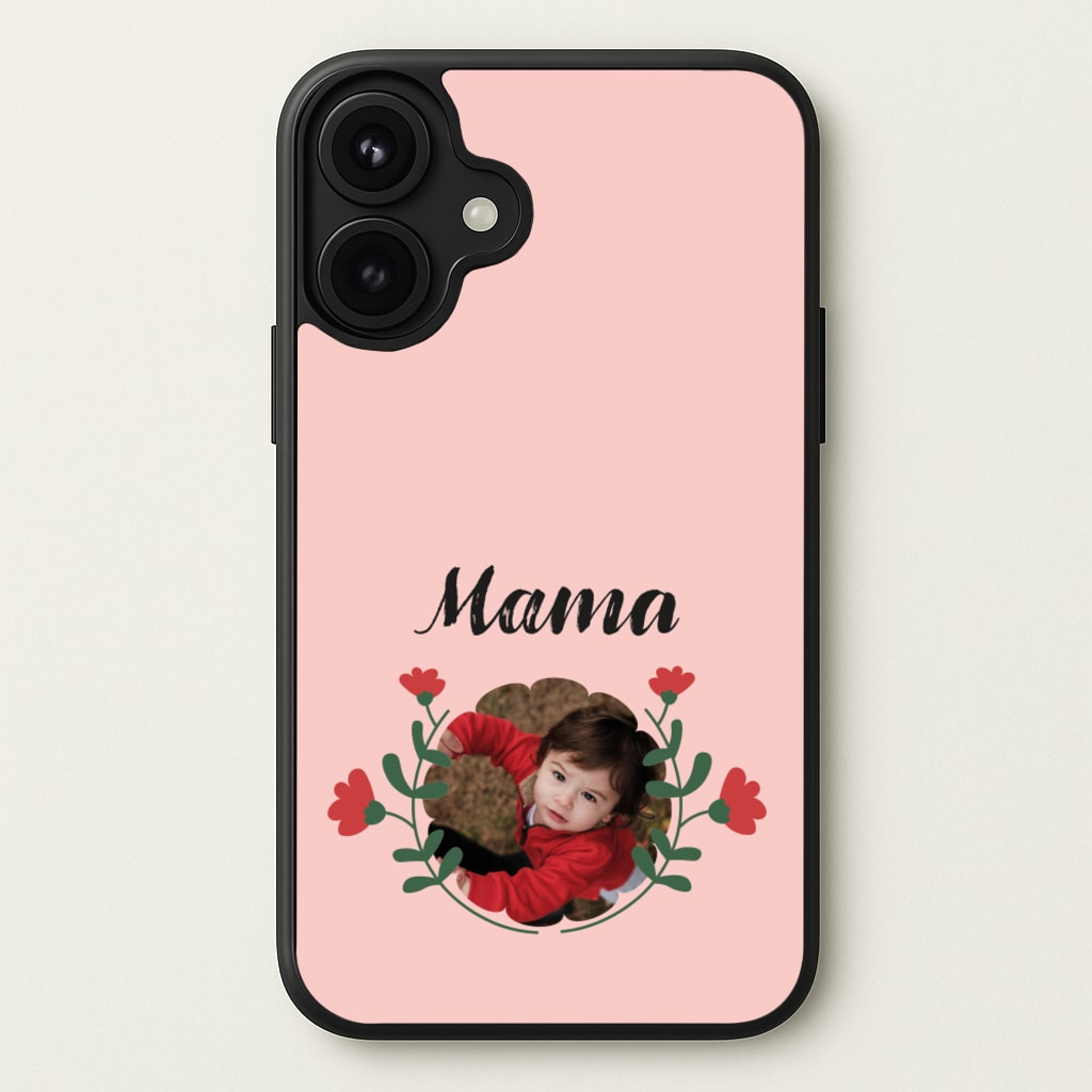 Mama Red Flowers - Personalised Mother's Day Phone Case for iPhone 17