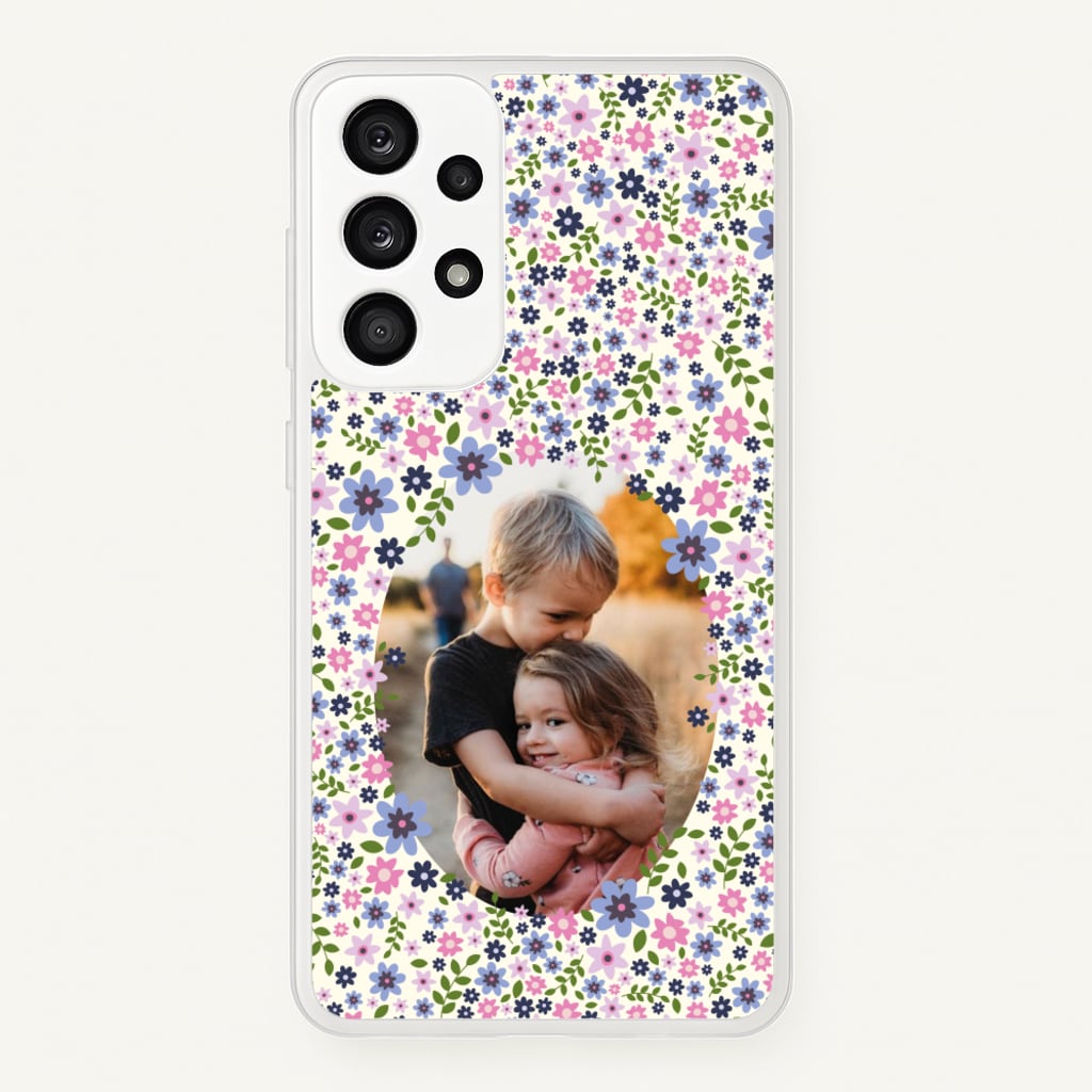 Detailed Flower Pattern - Personalised Mother's Day - Mother's Day Phone Case for Galaxy A33