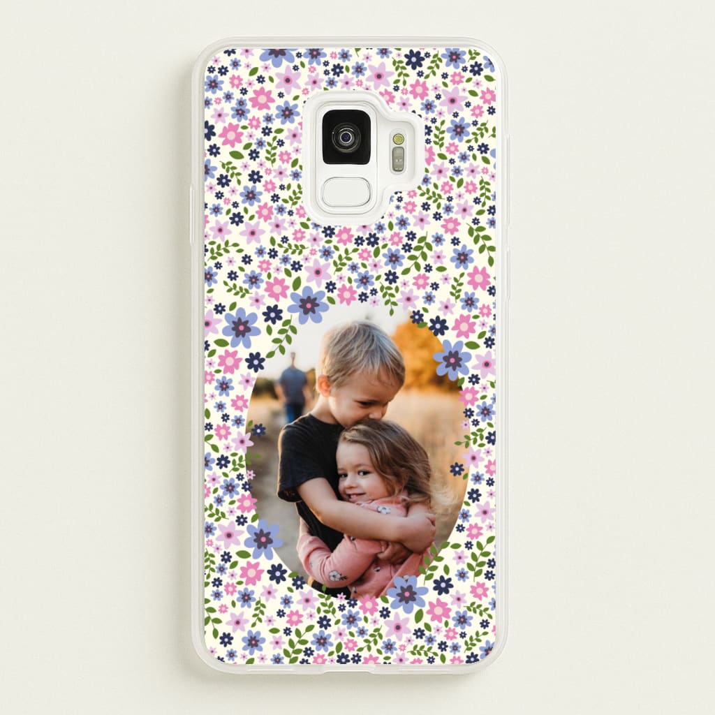 Detailed Flower Pattern - Personalised Mother's Day - Mother's Day Phone Case for Galaxy S9