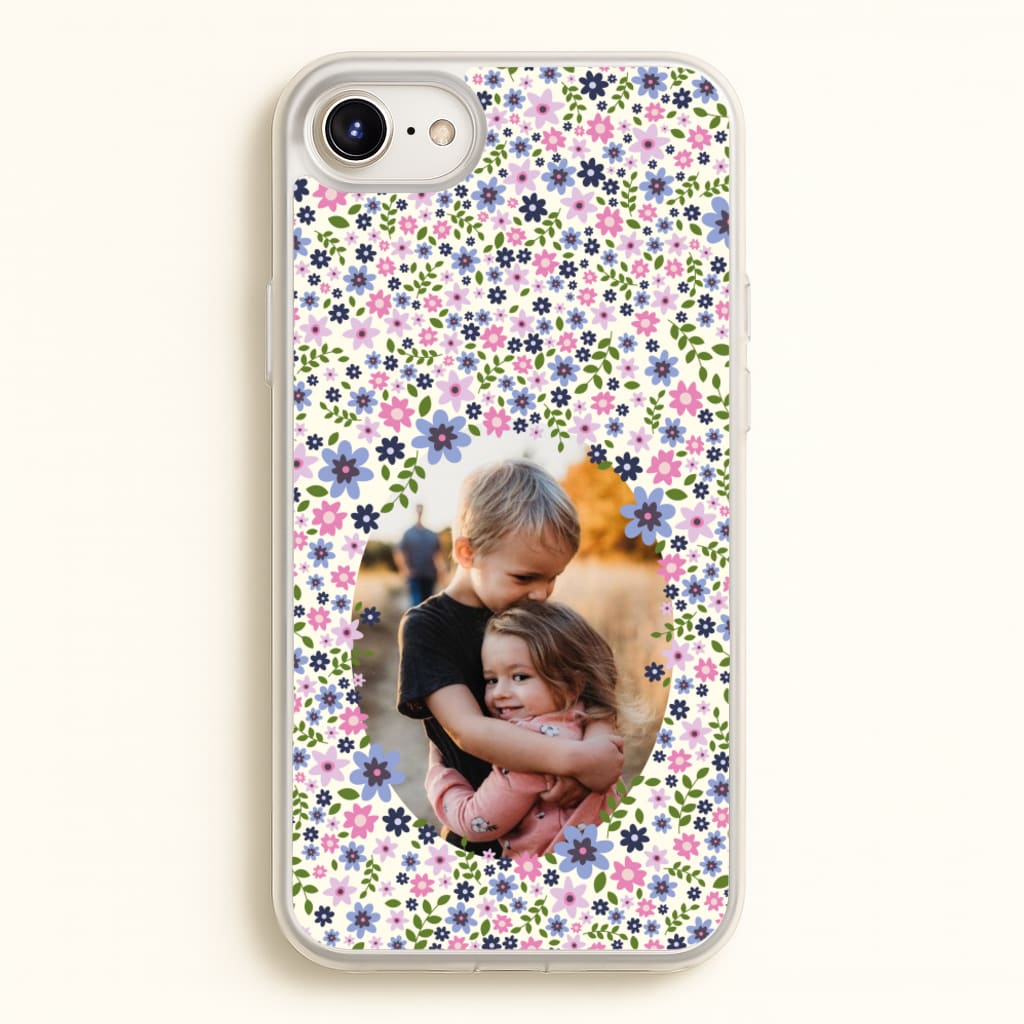 Detailed Flower Pattern - Personalised Mother's Day - Mother's Day Phone Case for iPhone 6 Plus / 7 Plus / 8 Plus