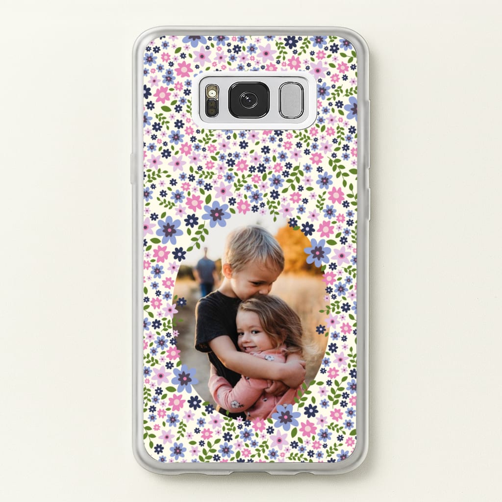 Detailed Flower Pattern - Personalised Mother's Day - Mother's Day Phone Case for Galaxy S8 Plus