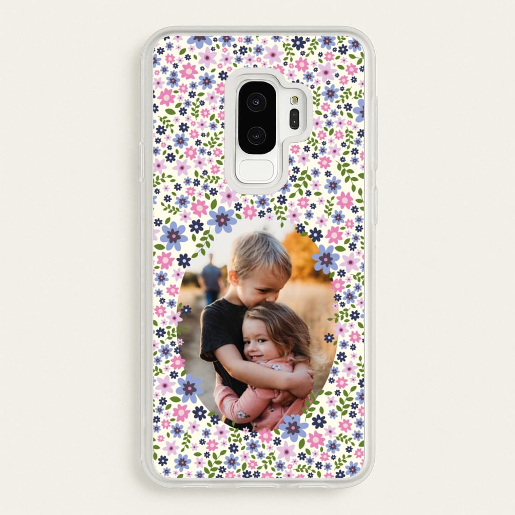 Detailed Flower Pattern - Personalised Mother's Day - Mother's Day Phone Case for Galaxy S9 Plus