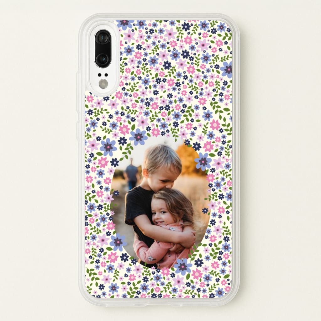 Detailed Flower Pattern - Personalised Mother's Day - Mother's Day Phone Case for Huawei P20