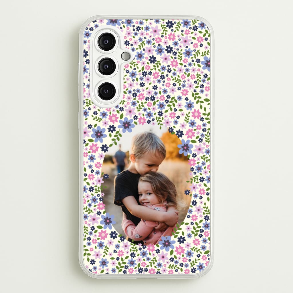 Detailed Flower Pattern - Personalised Mother's Day - Mother's Day Phone Case for Galaxy A14