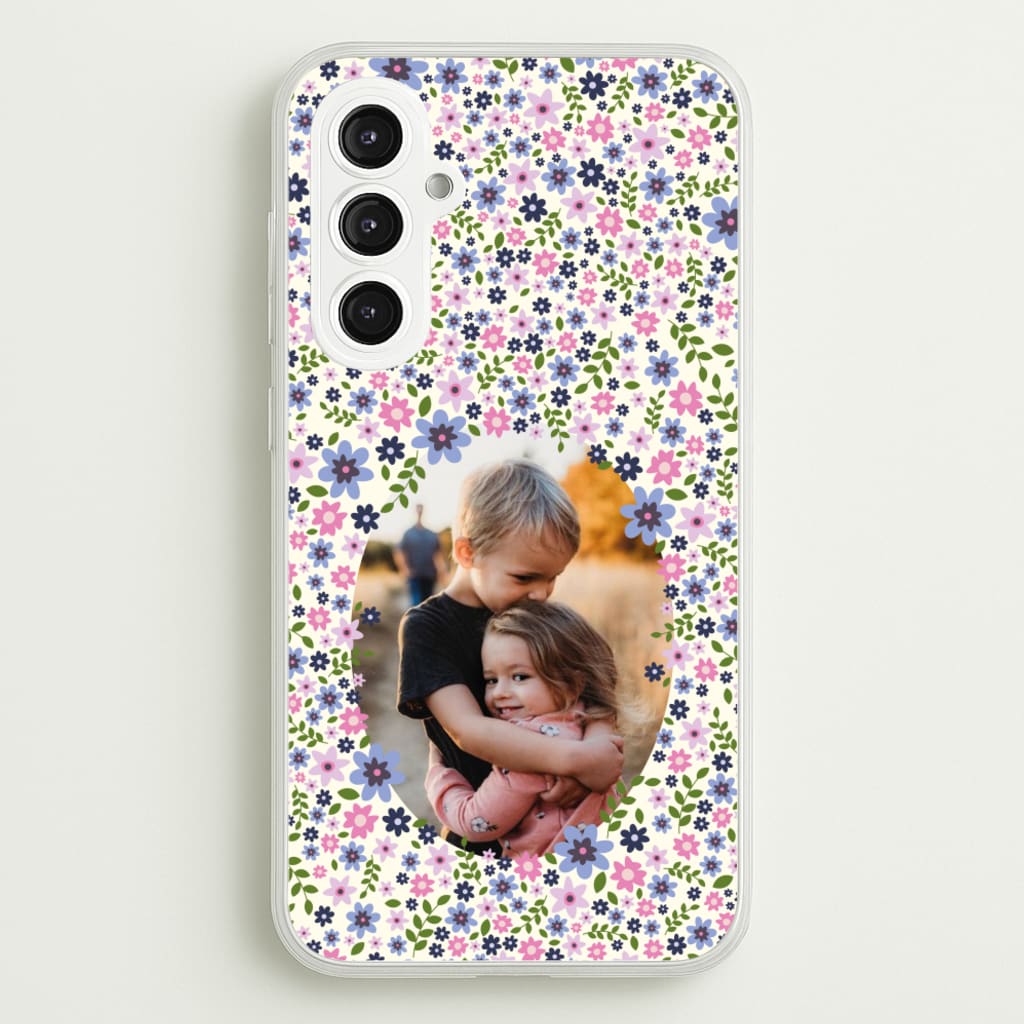 Detailed Flower Pattern - Personalised Mother's Day - Mother's Day Phone Case for Galaxy S23FE