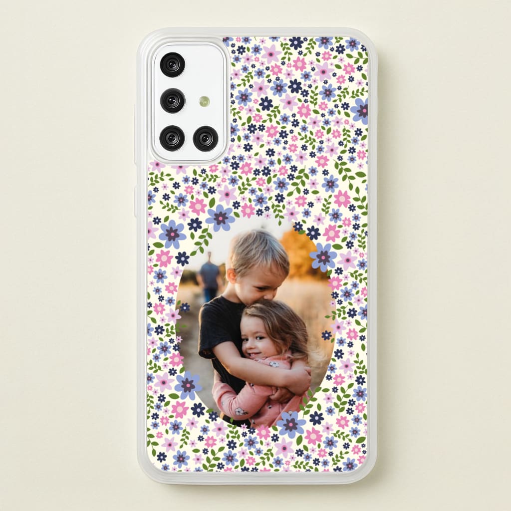 Detailed Flower Pattern - Personalised Mother's Day - Mother's Day Phone Case for Galaxy A71