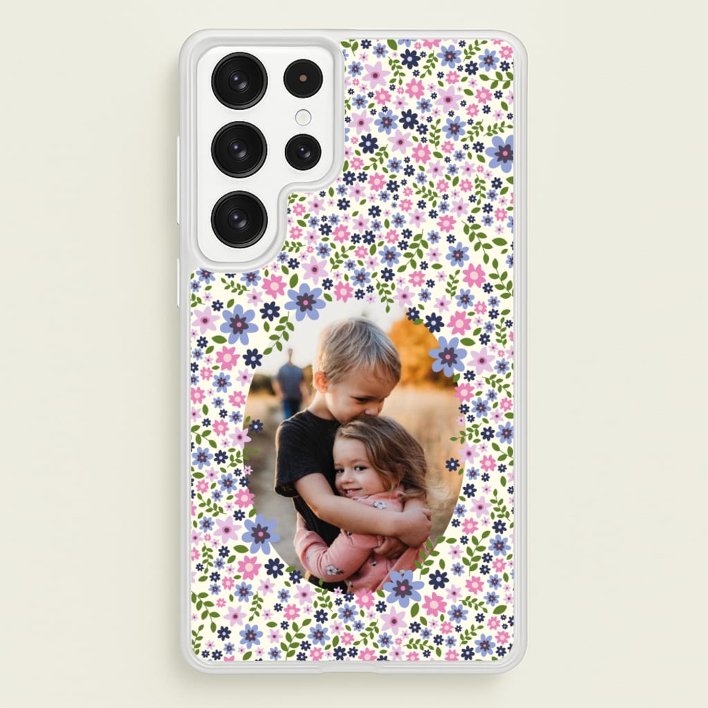 Detailed Flower Pattern - Personalised Mother's Day - Mother's Day Phone Case for Galaxy S22 Ultra