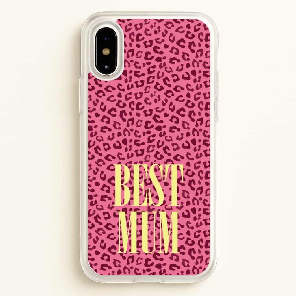 Best Mum Leopard Print - Mother's Day Phone Case for iPhone X / XS
