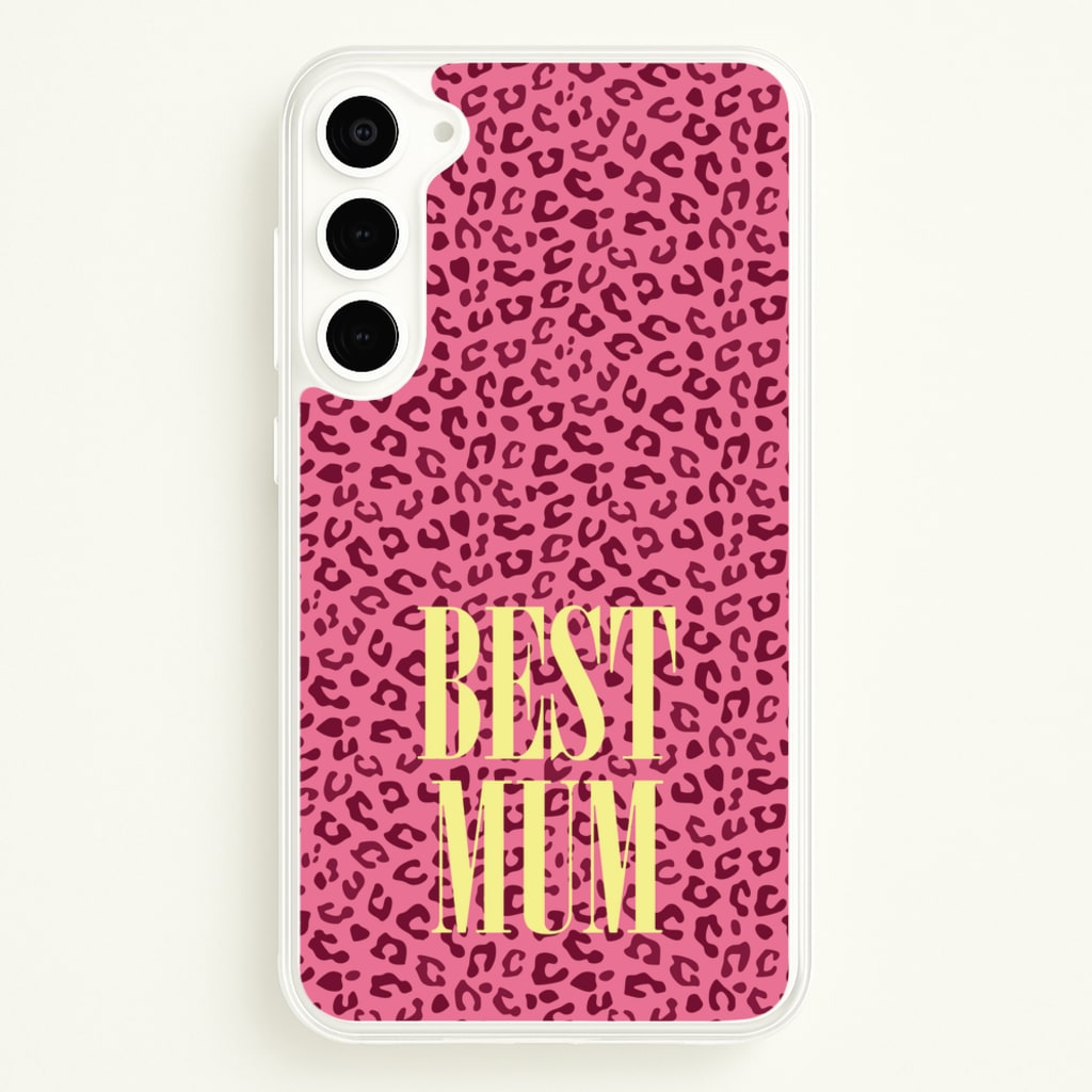 Best Mum Leopard Print - Mother's Day Phone Case for Galaxy S23