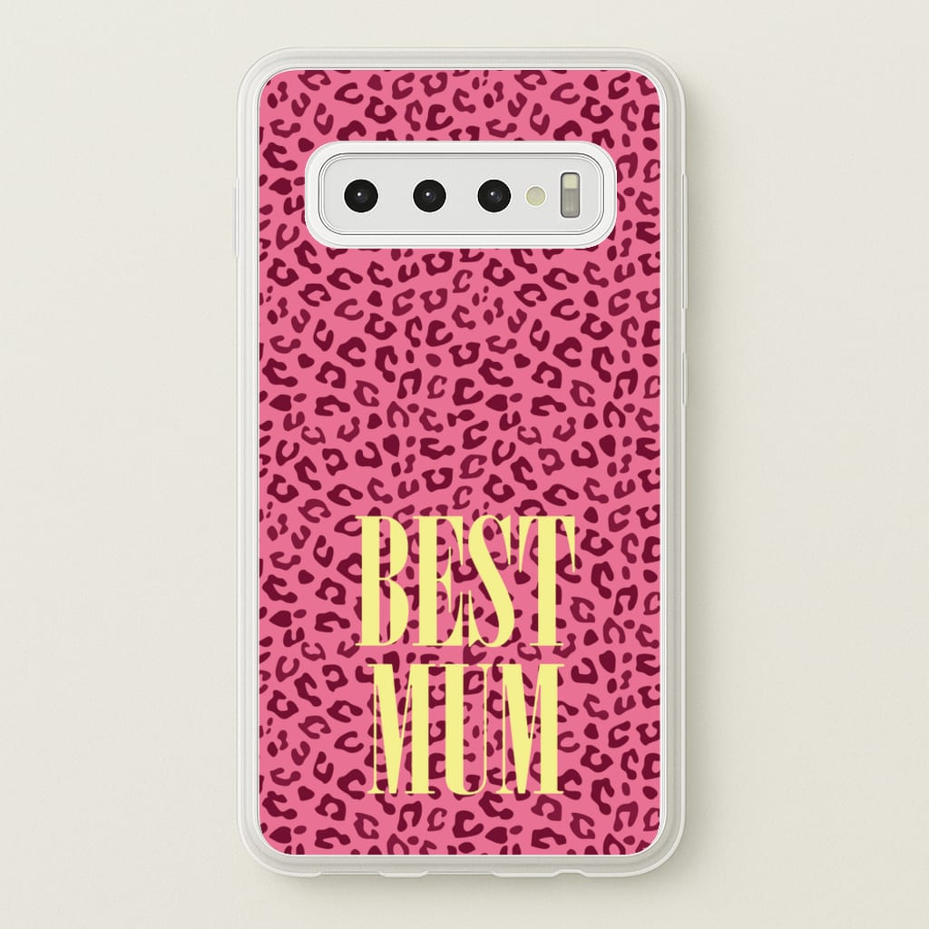 Best Mum Leopard Print - Mother's Day Phone Case for Galaxy S10 Plus