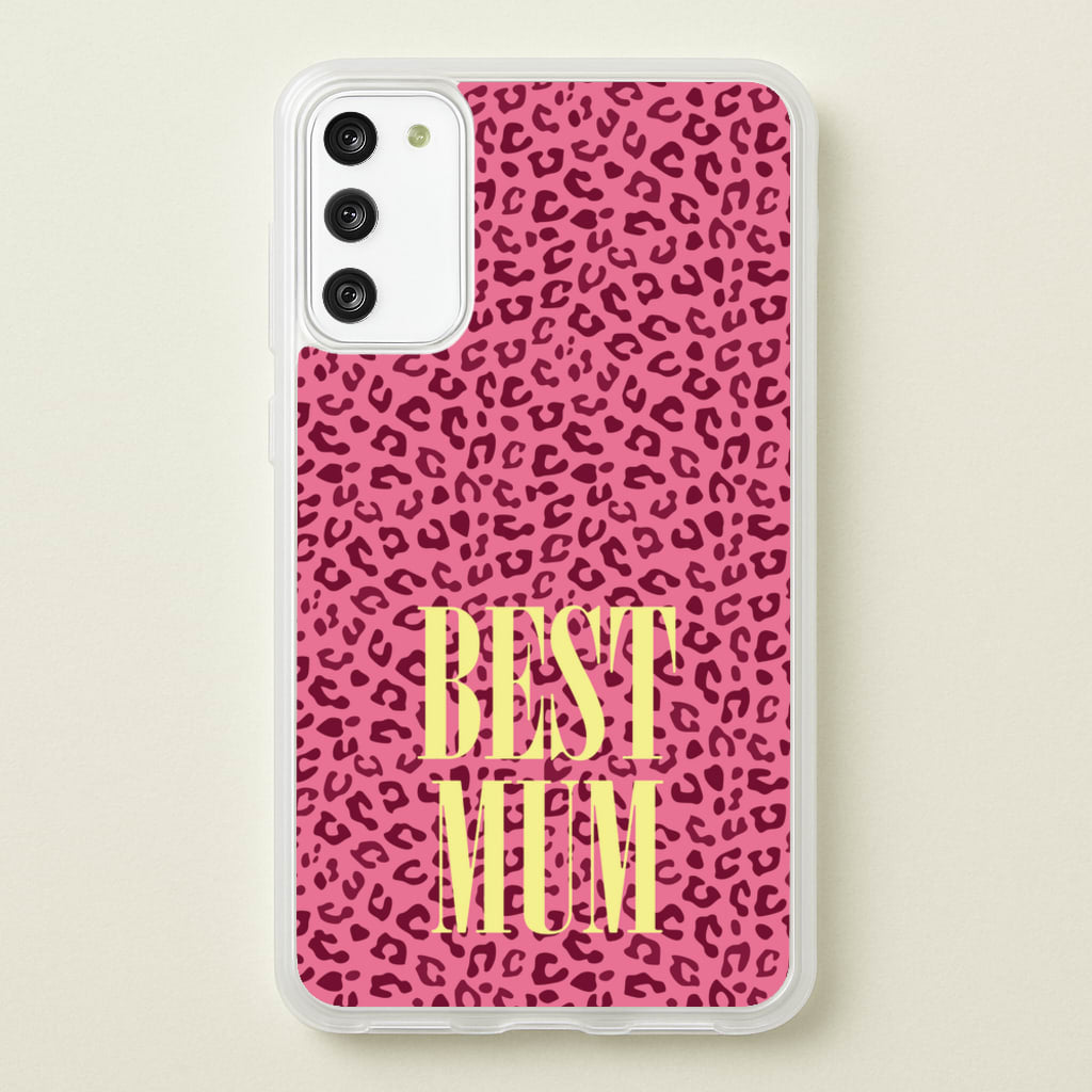 Best Mum Leopard Print - Mother's Day Phone Case for Galaxy S20