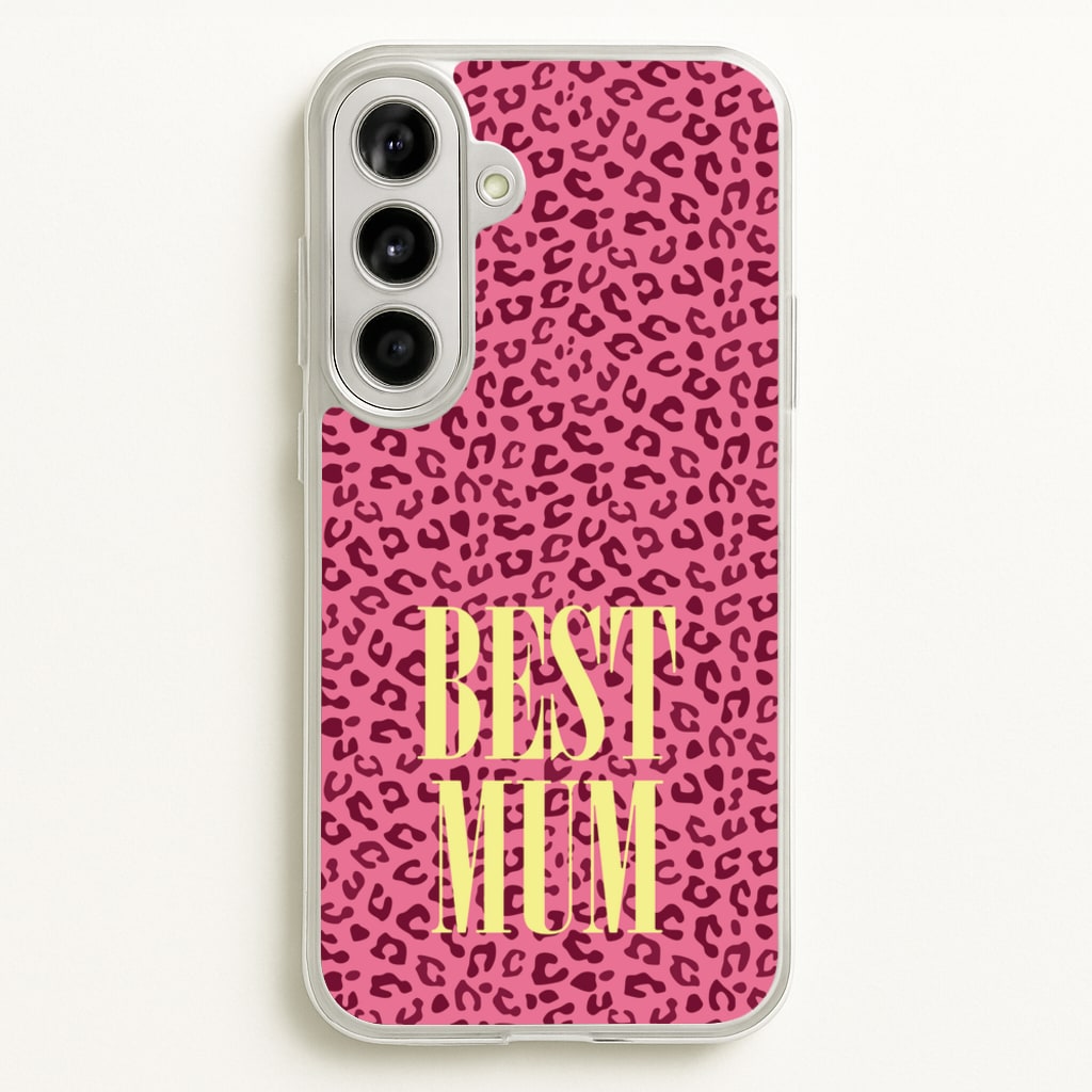 Best Mum Leopard Print - Mother's Day Phone Case for Galaxy A56