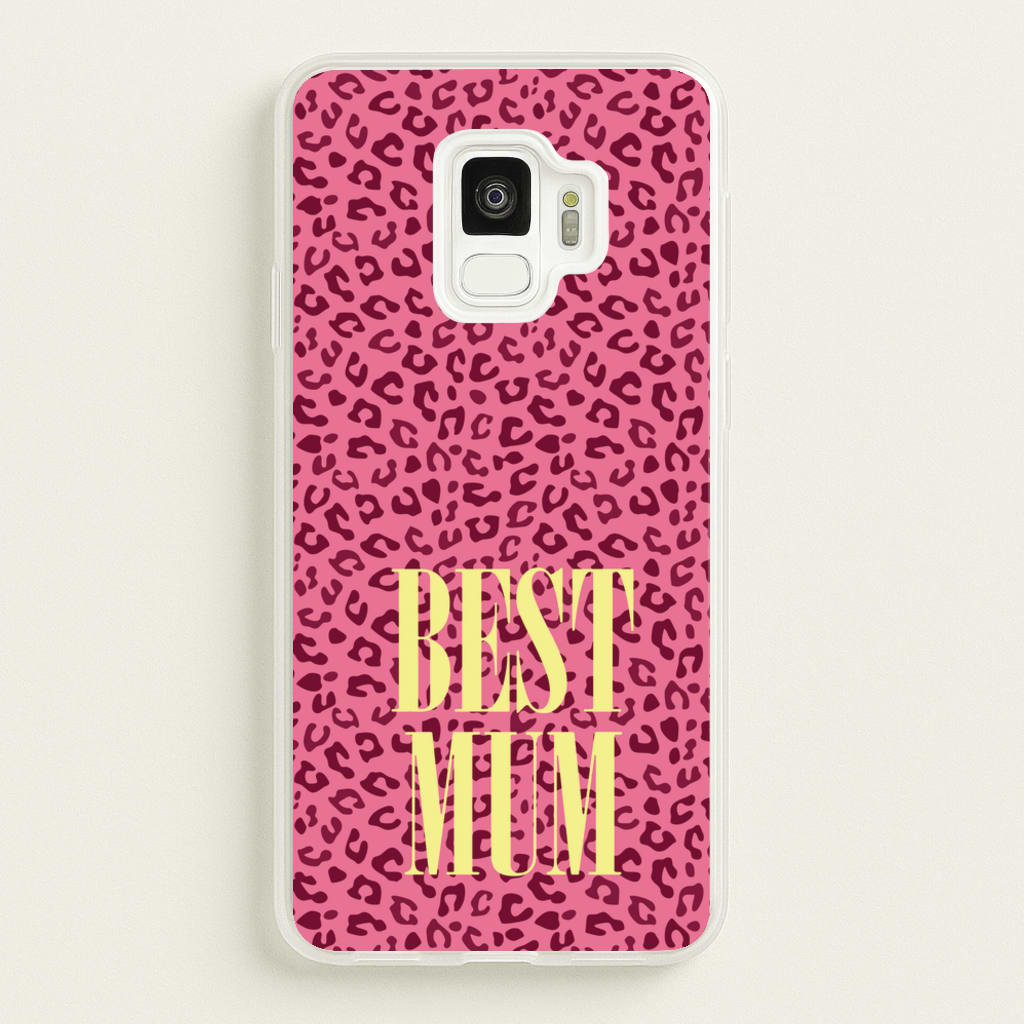 Best Mum Leopard Print - Mother's Day Phone Case for Galaxy S9