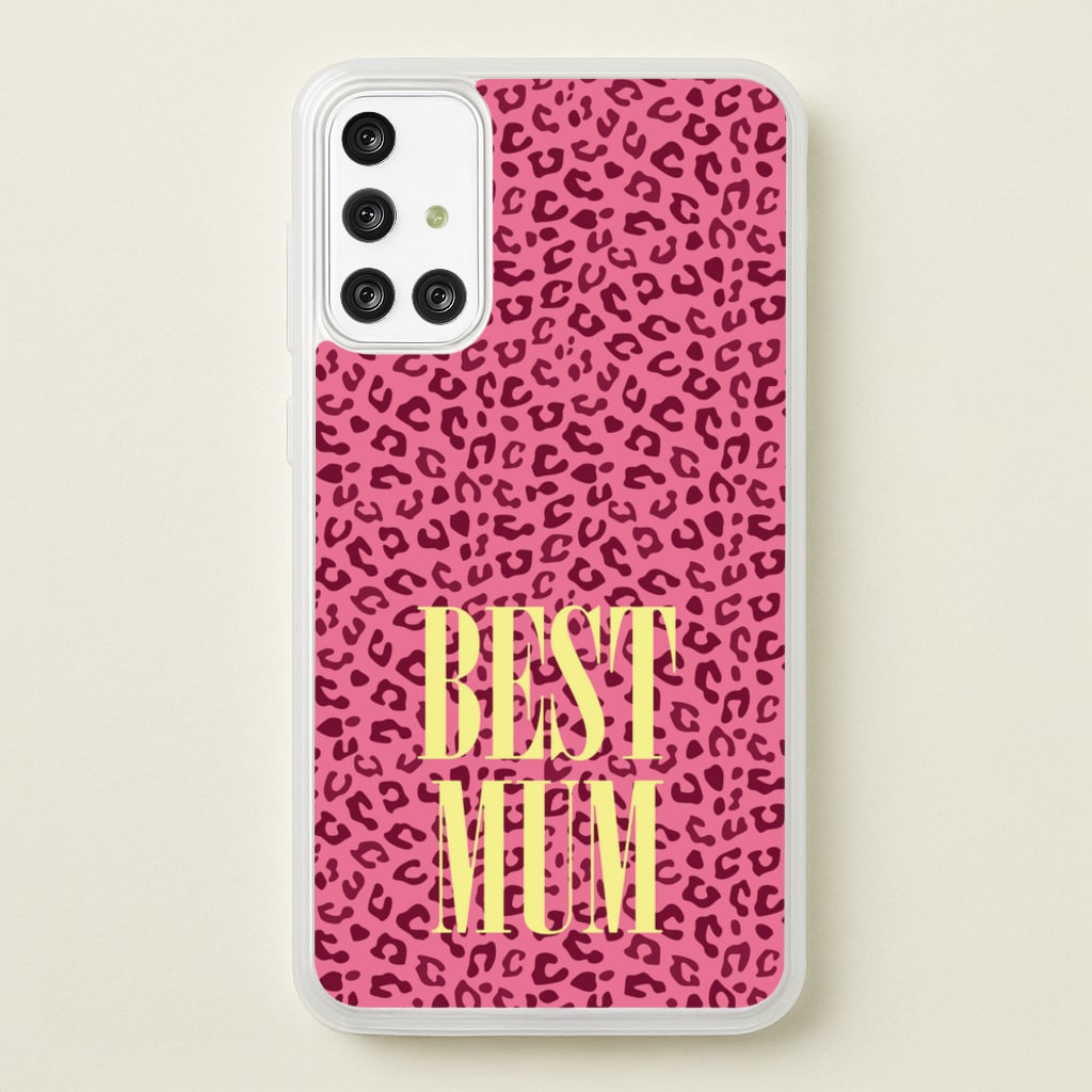 Best Mum Leopard Print - Mother's Day Phone Case for Galaxy A71