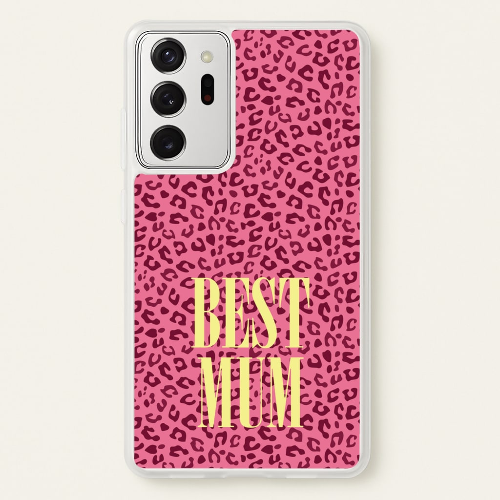 Best Mum Leopard Print - Mother's Day Phone Case for Galaxy Note 20 Ultra