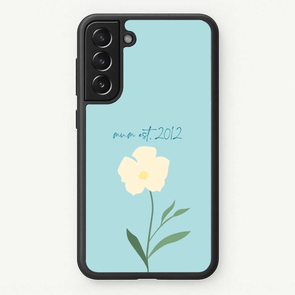 Baby Blue Mum Est - Mother's Day Phone Case for Galaxy S21