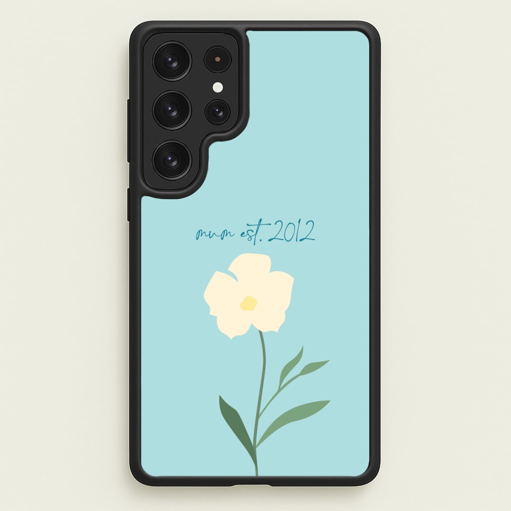 Baby Blue Mum Est - Mother's Day Phone Case for Galaxy S23 Ultra