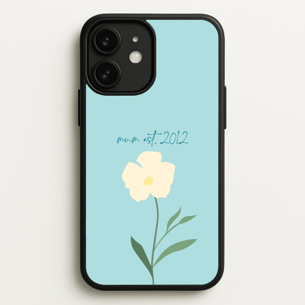 Baby Blue Mum Est - Mother's Day Phone Case for iPhone 11