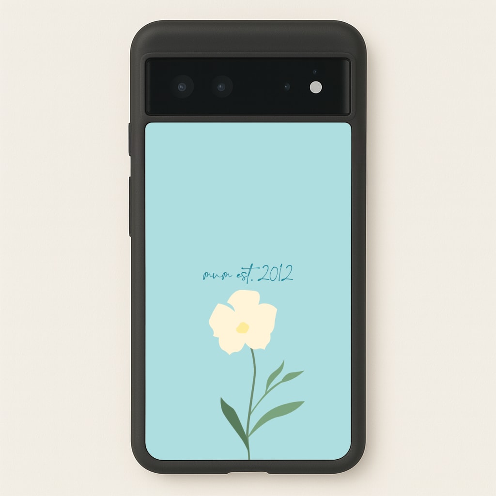 Baby Blue Mum Est - Mother's Day Phone Case for Google Pixel 6